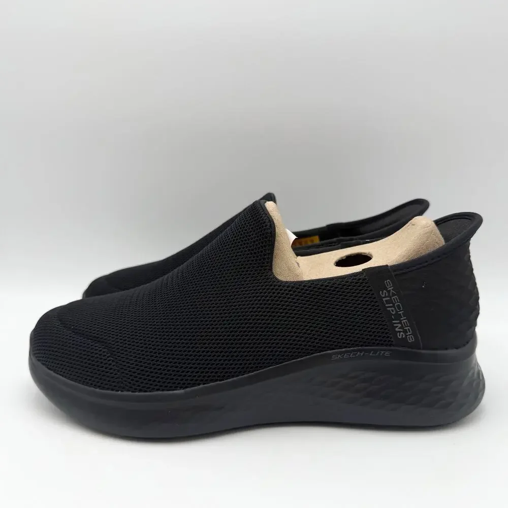 Skechers Womens Slip-Ins Lite Pro Work Sneakers Size 6 Black Slip Resistant NIB
